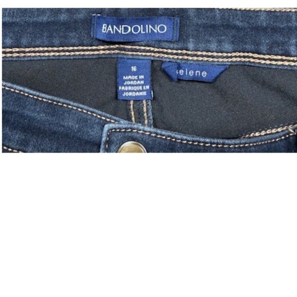 Bandolino Jeans Women’s Size 16 Classic Straight Leg - Picture 3 of 6